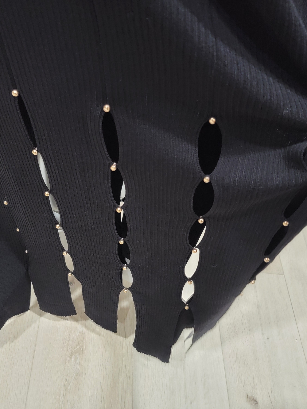 Joseph Ribkoff Black Sleeveless Maxi Dress with Keyhole Accents - Picture 5 of 12